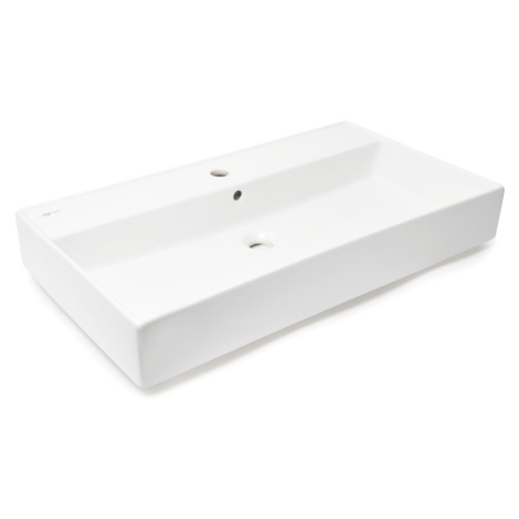 Umývadlo SAT Infinitio 80,5x46,5 cm otvor pre batériu uprostred SATINF8046 SATINF8046