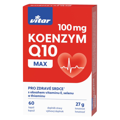 VITAR Koenzým Q10 100 mg 60 kapsúl Vitar Veteriane