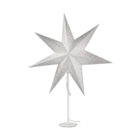 Vánoční papírová hvězda na stojánku LIGHT 45 cm bílá EMOS