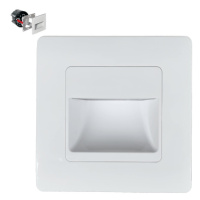 Svietidlo orientačné STEP LIGHT LED 1,5W 4000K IP20 120lm biela-PVC 86x86x10mm (EMITHOR)