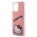 Plastové puzdro Hello Kitty na Apple iPhone 15 Pro Max HKHCP15XHKDSP IML Daydreaming Logo ružové