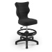 ET Kancelárska stolička Petit - čierna Rozmer: 119 - 142 cm