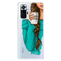 Odolné silikónové puzdro iSaprio - My Coffe and Brunette Girl - Xiaomi Redmi Note 10 Pro