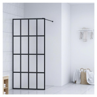 vidaXL Sprchová zástena walk-in, matné tvrdené sklo 90x195 cm