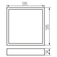 OSD 40W-840-MPRM-W-P1 Vstavané svietidlo DALI