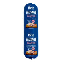 Saláma Brit Sausage kura a biela ryba 800g