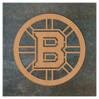 Drevené logo hokejového tímu - Boston Bruins