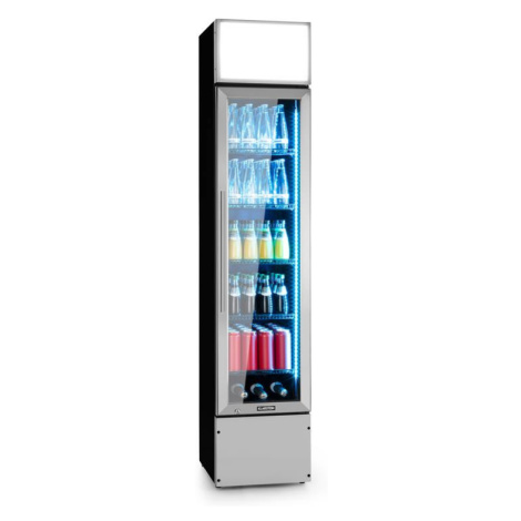 Klarstein Berghain, chladnička na nápoje, 160 l, RGB vnútorné osvetlenie, 230 W, 2 – 8 °C, ušľac