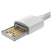 Dátový kábel Baseus Wisdom USB-A  - Lightning 1,5m 2.4A biely (2ks)