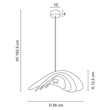 MARKET SET Selenitis závesné svietidlo, Ø 56 cm