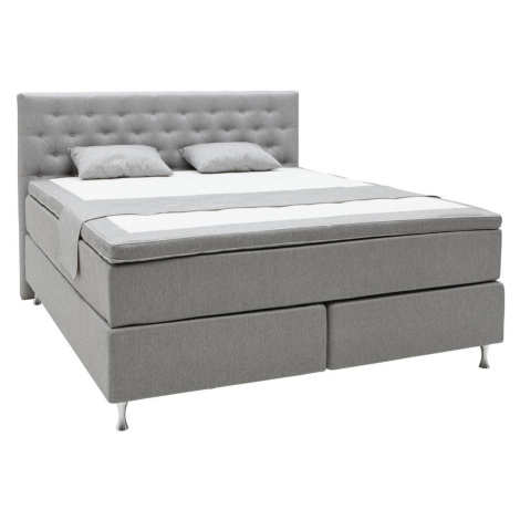 Elegando POSTEĽ BOXSPRING, 180/200 cm, textil, sivá