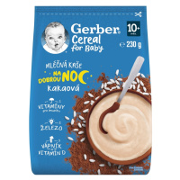 GERBER Cereal mliečna kaša kakaová na dobrú noc 10m+ 230 g