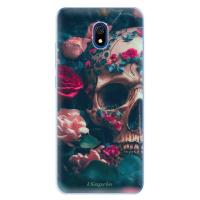Odolné silikónové puzdro iSaprio - Skull in Roses - Xiaomi Redmi 8A