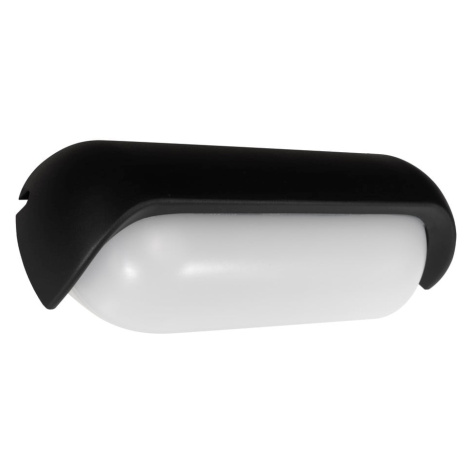 Čierne nástenné svietidlo SULION Sia, dĺžka 20 cm