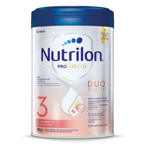 NUTRILON Profutura Duobiotik 3 batoľacie mlieko od 12-24 mesiacov 800 g