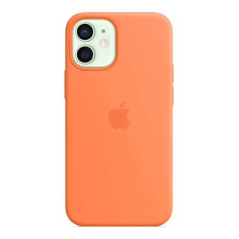 Puzdro Apple na Apple iPhone 12 mini Silicone MagSafe oranžové