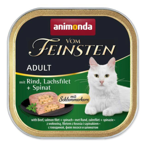 Paštéta Animonda Vom Feinstein Adult hovädzie a losos so špenátom 100g