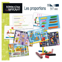 Náučná hra Les Proportions Educa Učíme sa rozmery s obrázkami 55 dielov vo francúzštine od 5 rok