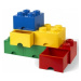 LEGO® úložný box 4 - so zásuvkou žltá  250 x 250 x 180 mm