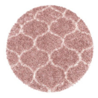 Kusový koberec Salsa Shaggy 3201 rose kruh Rozmery koberca: 120x120 kruh