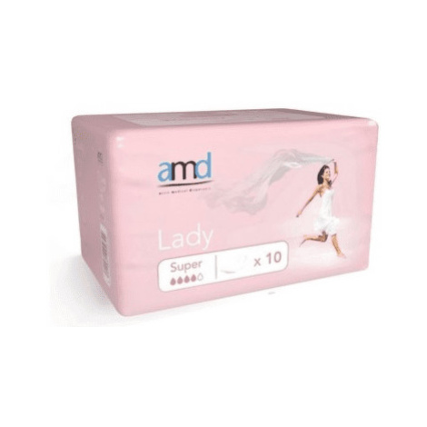 AMD Lady super inkontinenčné vložky pre ženy 33,3 x 11,4 cm nasiakavosť 550 ml 10 ks