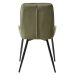 Zelená zamatová jedálenská stolička Milton – Unique Furniture