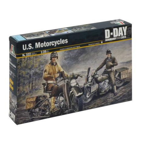 Model Kit military 0322 - U.S. MOTORCYCLES WW2 (1:35)