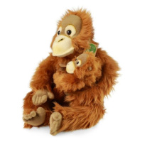 Plyšový orangutan s mláďaťom 28 cm ECO-FRIENDLY