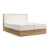 Boxspring posteľ s úložným priestorom v krémovo-prírodnej farbe 160x200 cm Asahi – Maison de Rêv