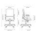 ASANA Seating Ergonomická kancelárska stolička Asana Steel Standard Farba čalúnenia: Eko koža Če