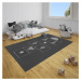 Čierny detský koberec Ragami Games, 160 x 230 cm