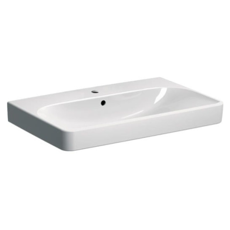 Umývadlo Geberit Smyle Square 75x48 cm  s otvorom uprostred 500.249.01.1