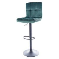 Sconto Barová stolička SIGC-105 zelená/čierna