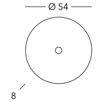 KOLARZ Centro nástenné svetlo, Ø 54 cm dekór nikel