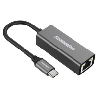 PremiumCord Prevodník USB-C na Gigabit konektor RJ45