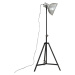 vidaXL Podlahová lampa 25 W starožitná strieborná 61x61x90/150 cm E27