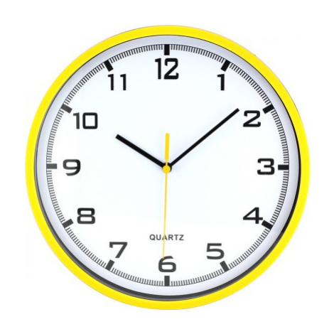 Nástenné hodiny MPM, 2478.10.A - žltá, 26cm