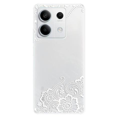 Odolné silikónové puzdro iSaprio - White Lace 02 - Xiaomi Redmi Note 13 5G