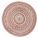Kusový koberec Twin Supreme 105427 Coron Cayenne kruh – na ven i na doma - 200x200 (průměr) kruh