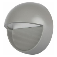 Schodiskové LED svietidlo okrúhle 3W, 3000K, 210lm, sivé VT-1182 (V-TAC)