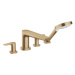 Hansgrohe Talis E, batéria na okraj vane, 4-otvorová inštalácia, kefovaný bronz, HAN-71748140