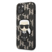 Plastové puzdro Karl Lagerfeld na Apple iPhone 13 Mini KLHCP13SPMNIKBK Monogram Ikonik čierne