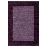 Kusový koberec Life Shaggy 1503 lila - 60x110 cm Ayyildiz koberce