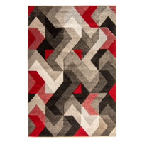 Červeno-sivý koberec Flair Rugs Aurora, 120 × 170 cm