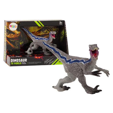 Zberateľská figúrka dinosaura Velociraptor sivý 1 ks