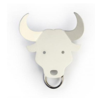 Vešiačik na kľúče Qualy Bull Key Holder, býk biely