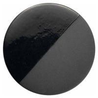 Závesné svetlo Caxixi z keramiky, čierne