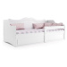 Expedo Detská posteľ JULIS + matrac, 80x160, biela