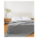Sivá bavlnená prikrývka na dvojlôžko 200x220 cm Trenza - Oyo Concept