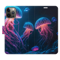 Flipové puzdro iSaprio - Jellyfish - iPhone 12/12 Pro